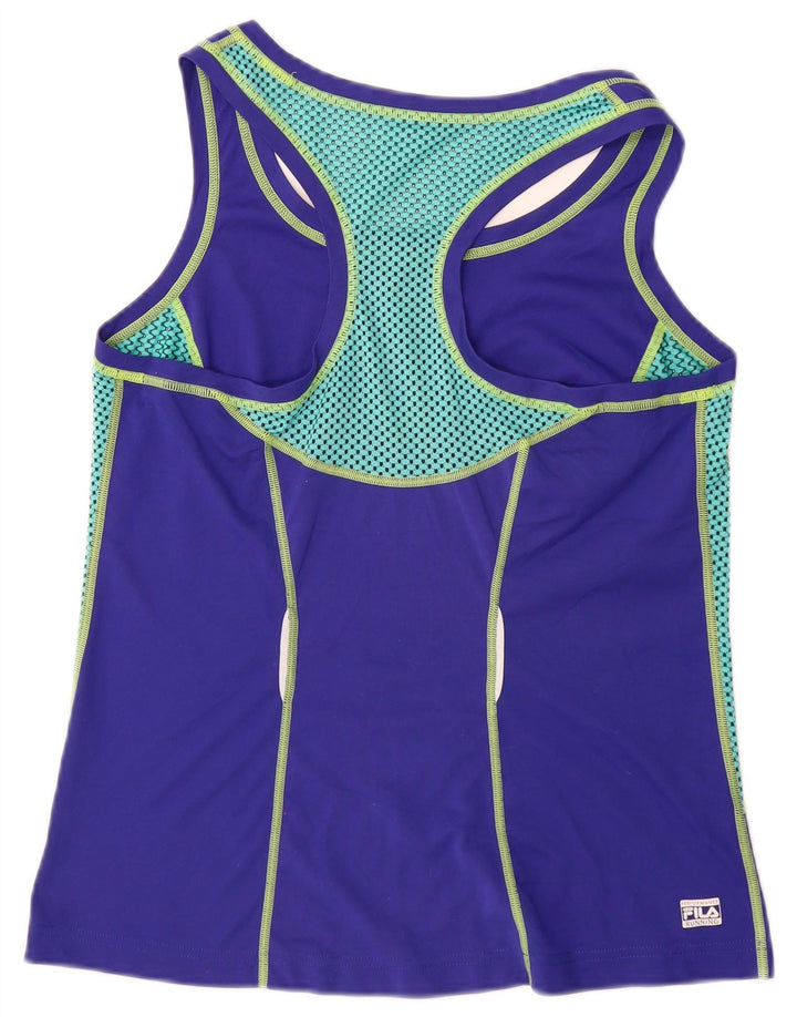 Canotta da donna FILA UK 12 Poliestere color block viola medio