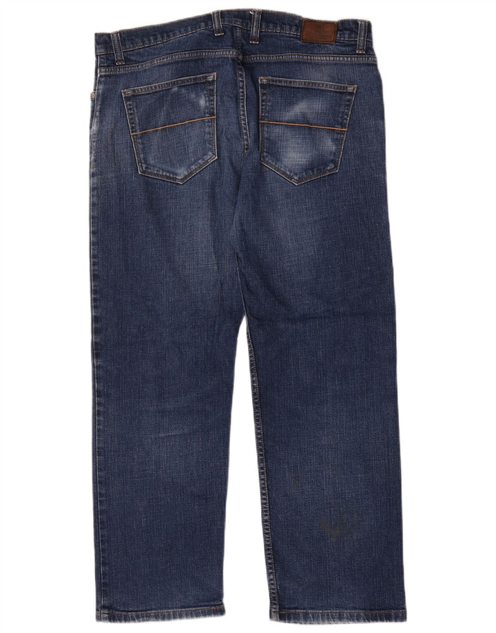 Jeans dritti da uomo Marks & Spencer Blue Harbour W38 L29 cotone blu