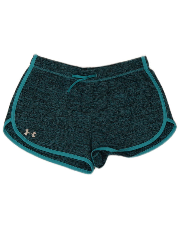 Pantaloncini sportivi da donna Under Armour UK 14 blu medio chiazzato
