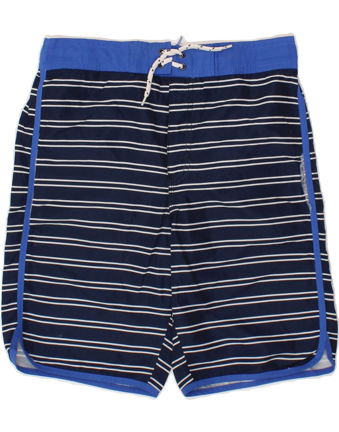 OSH KOSH Boys Swimming Shorts 13-14 Years  Navy Blue Striped Polyester Vintage Osh Kosh and Second-Hand Osh Kosh from Messina Hembry 