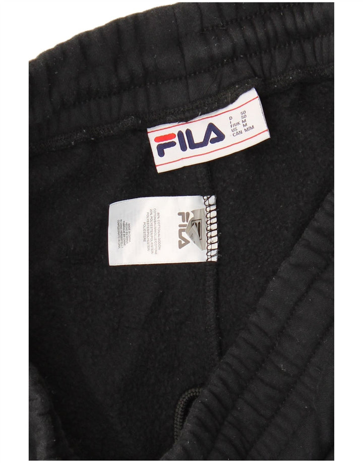 FILA Pantaloni da tuta con grafica da uomo Joggers medio cotone nero