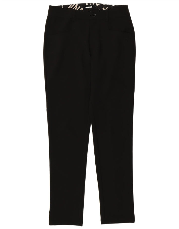Pantaloni casual slim da donna Desigual medi W28 L28 neri