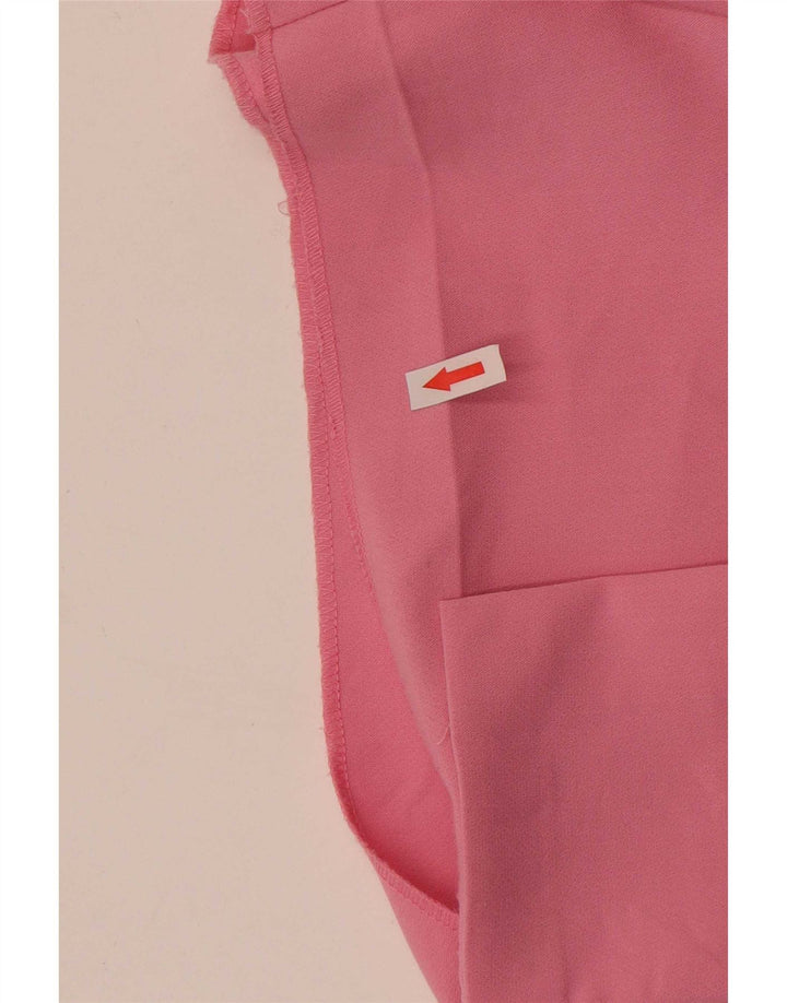 Pantaloncini casual a vita alta da donna Zara medi W28 rosa poliestere