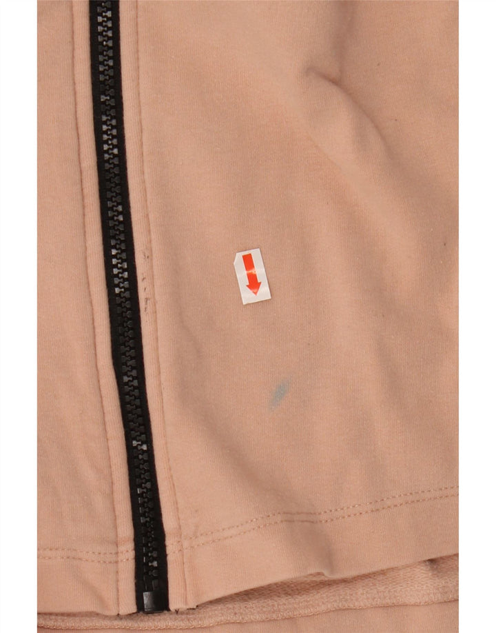 Felpa con cappuccio e zip grafica da donna CHAMPION UK 18 XL Rosa