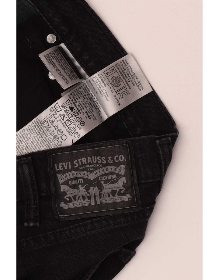 Jeans dritti da uomo Levi's W38 L29 cotone nero
