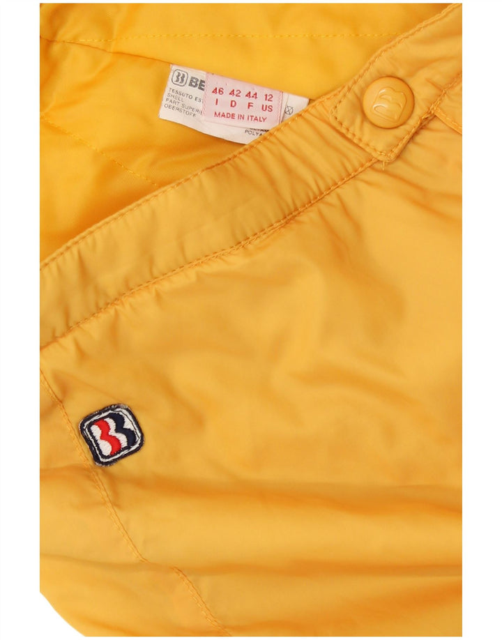 Pantaloni da sci a vita alta da donna Belfe IT 46 Large Giallo Poliammide
