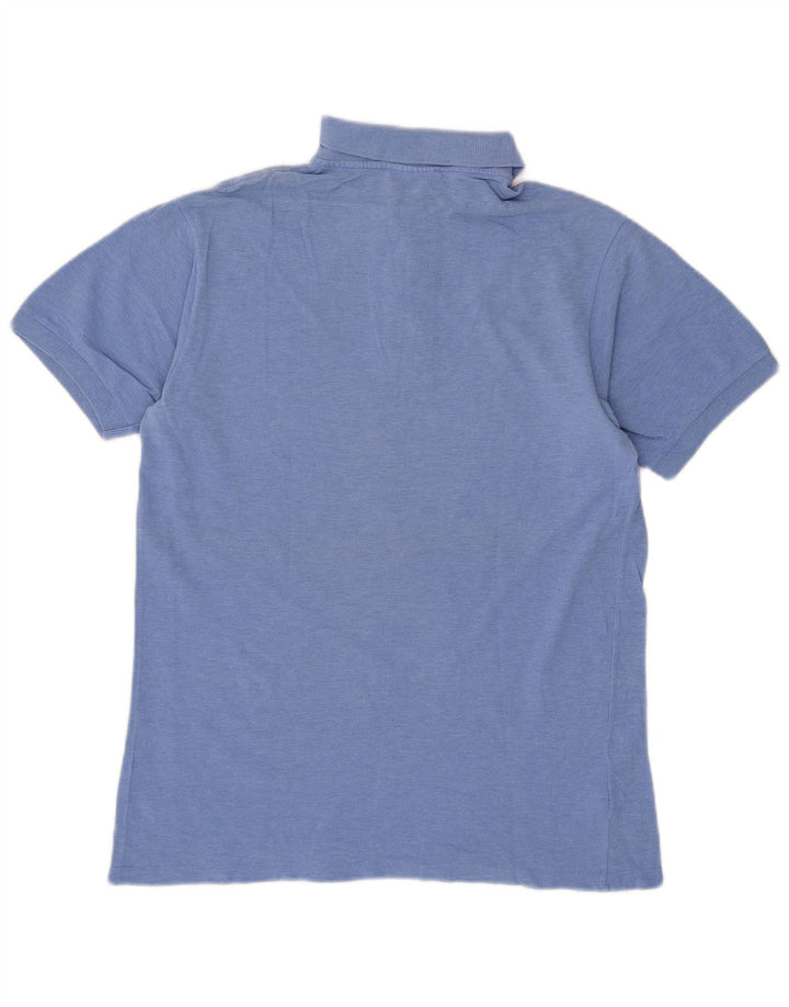 Polo da uomo Lacoste taglia 4 in cotone blu medio
