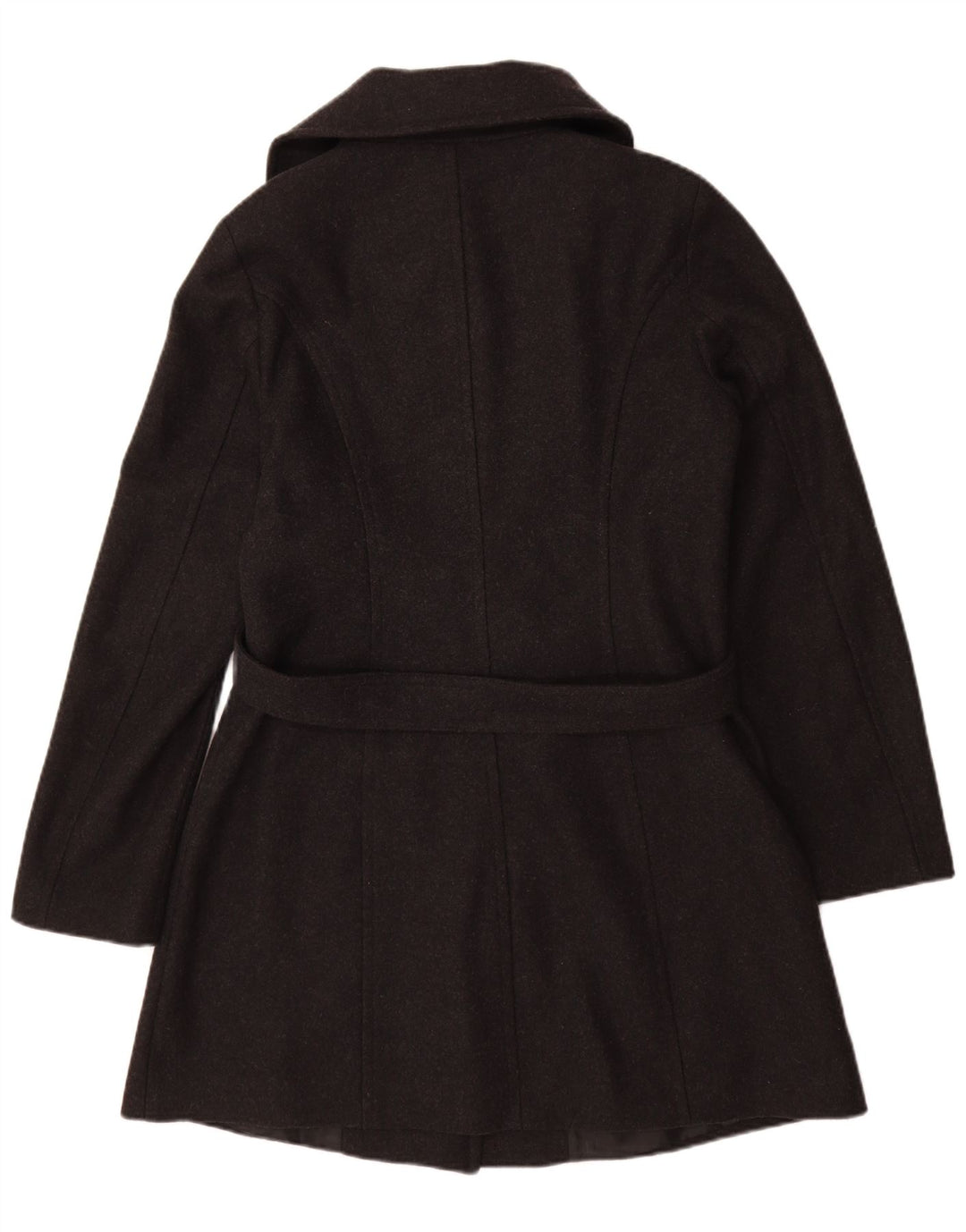 Cappotto Donna BENETTON IT 46 Large Grigio Lana