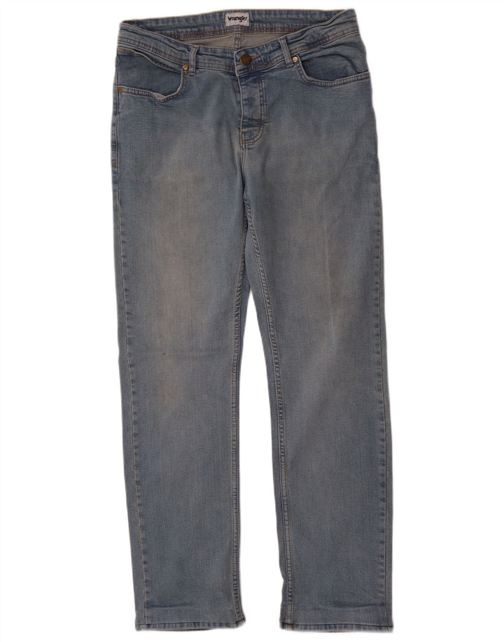Jeans dritti da uomo Wrangler W34 L31 cotone blu