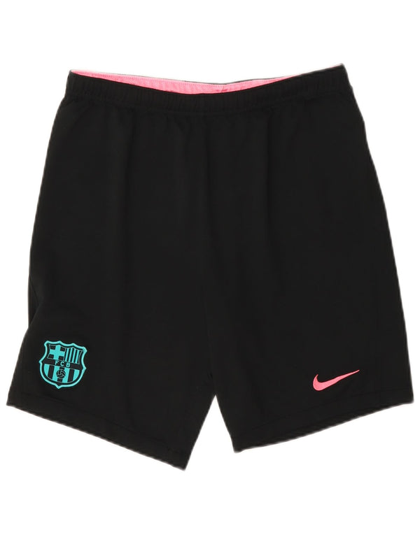 Nike Boys Barcelona Sport Shorts 13-14 Years XL Black Polyester