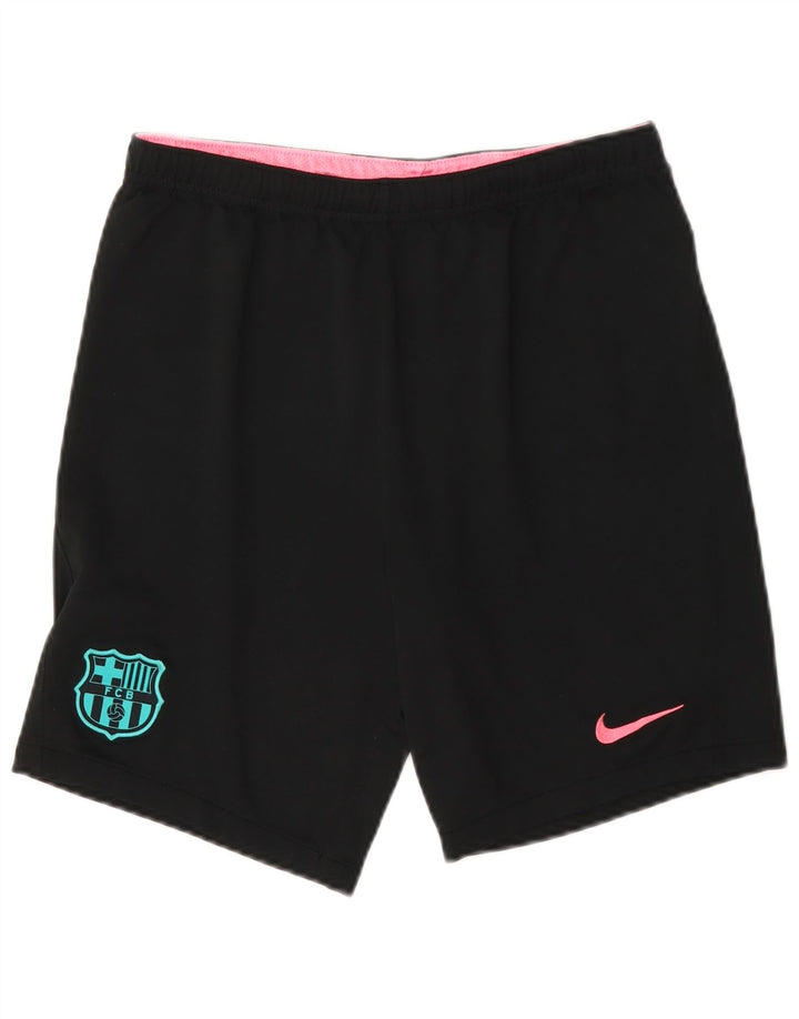 Nike Boys Barcelona Sport Shorts 13-14 Years XL Black Polyester