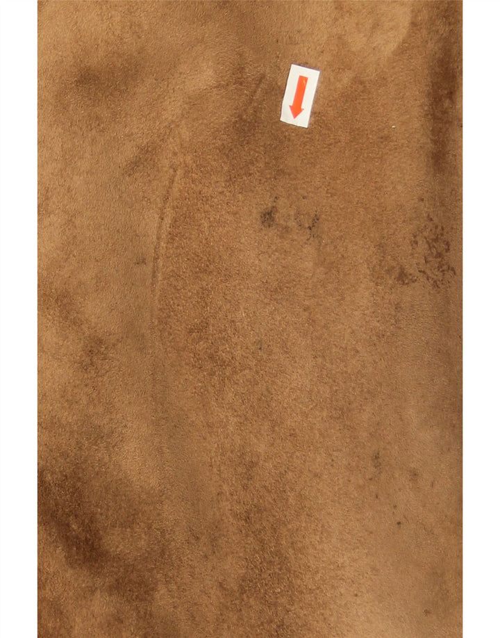 Cappotto in shearling vintage da donna IT 44 Shearling classico marrone medio