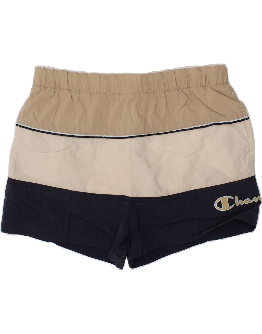 CHAMPION Boys Graphic Sport Shorts 7-8 Years Multicoloured Colourblock Vintage Champion and Second-Hand Champion from Messina Hembry 