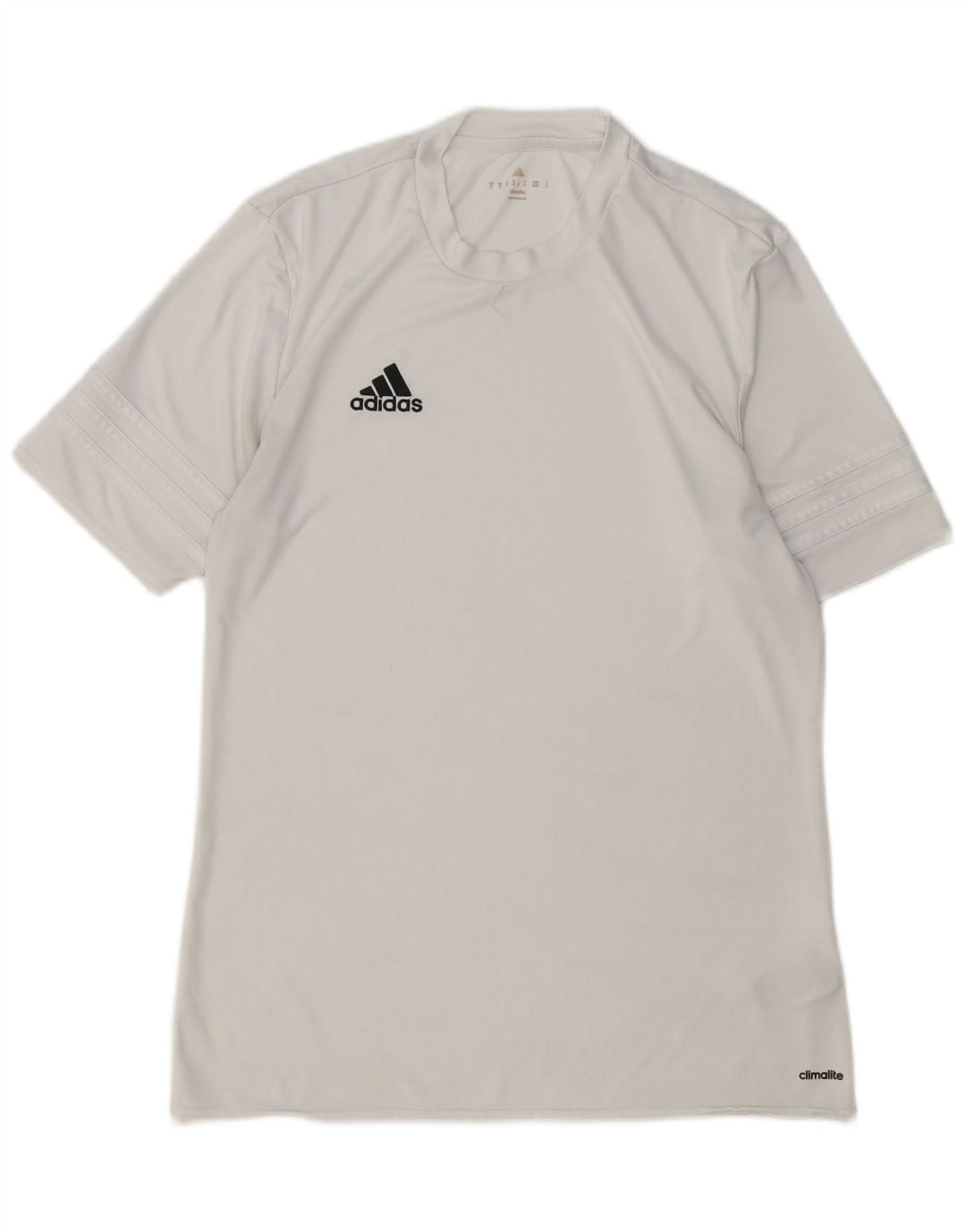 T-shirt ADIDAS da uomo Climalite Top in poliestere bianco medio