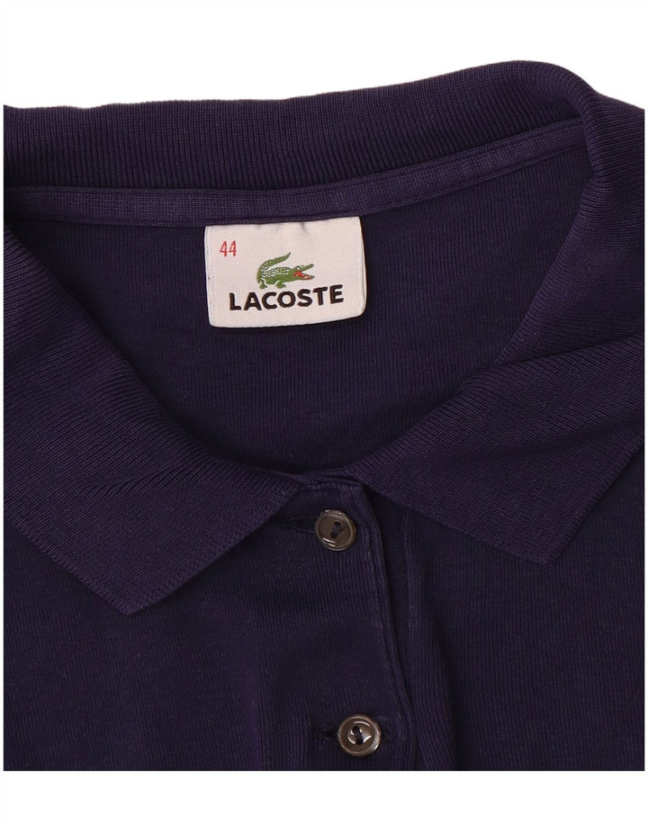 Polo corta da donna Lacoste taglia 44 grande blu navy