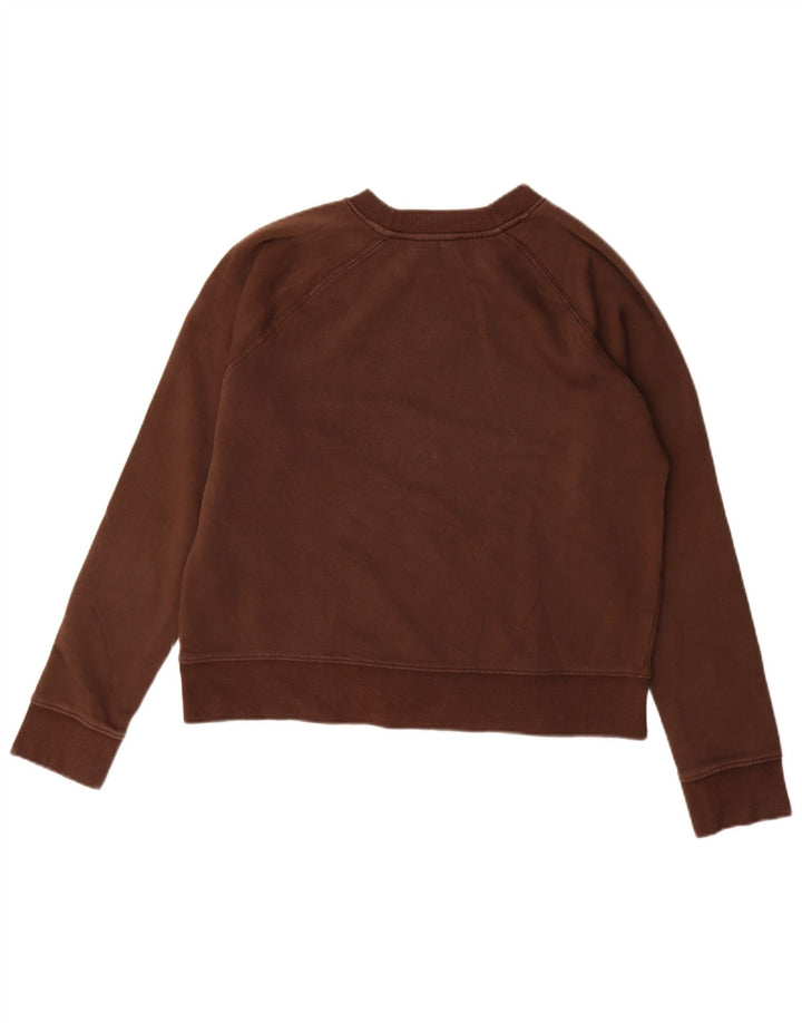 Felpa Zara da donna maglione UK 14 cotone marrone medio