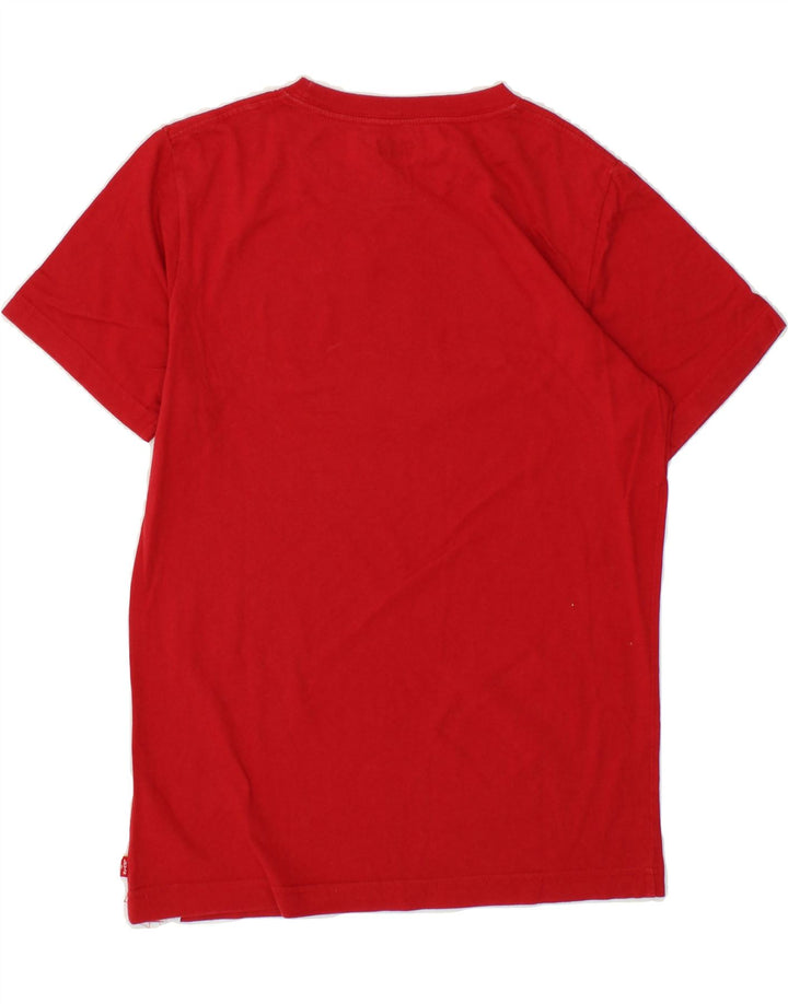LEVI'S Boys Graphic T-Shirt Top 15-16 Years Red Cotton Vintage Levi's and Second-Hand Levi's from Messina Hembry 
