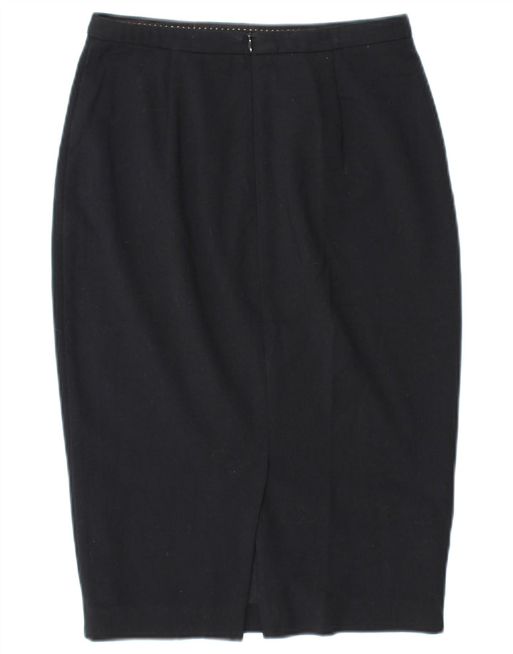 MARKS & SPENCER Womens Pencil Skirt UK 6 XS W26  Black Polyester