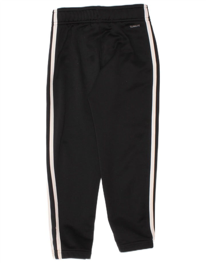 Pantaloni della tuta Adidas Climalite da ragazzo 5-6 anni in poliestere nero