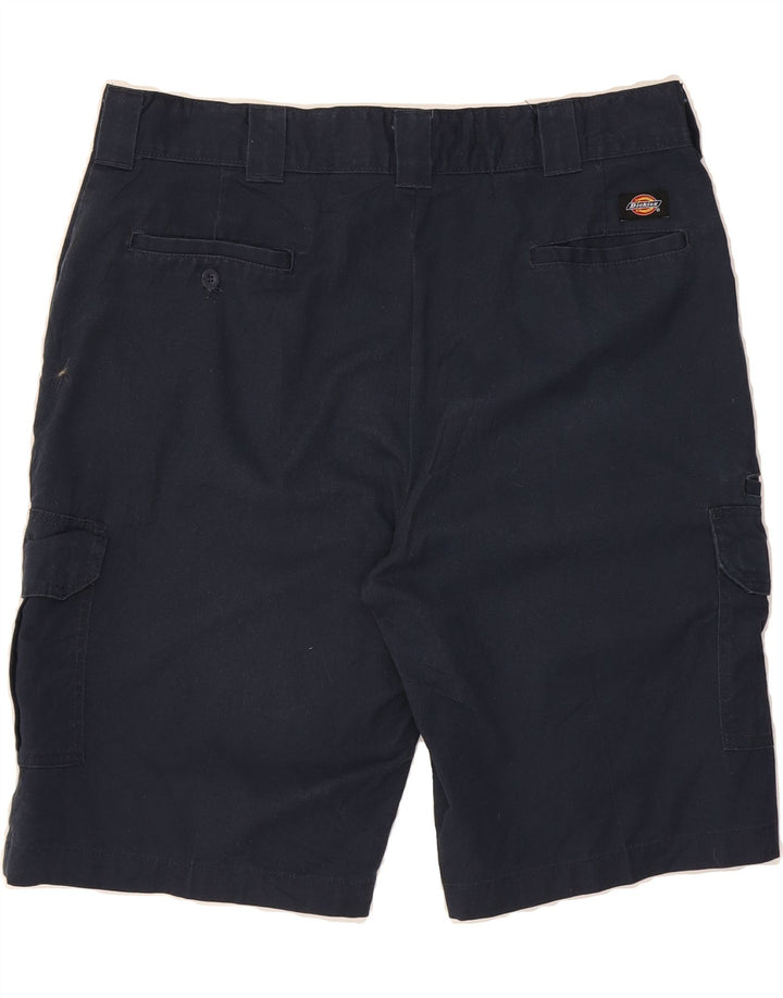 DICKIES Mens Regular Fit Cargo Shorts W40 XL Navy Blue Polyester Vintage Dickies and Second-Hand Dickies from Messina Hembry 