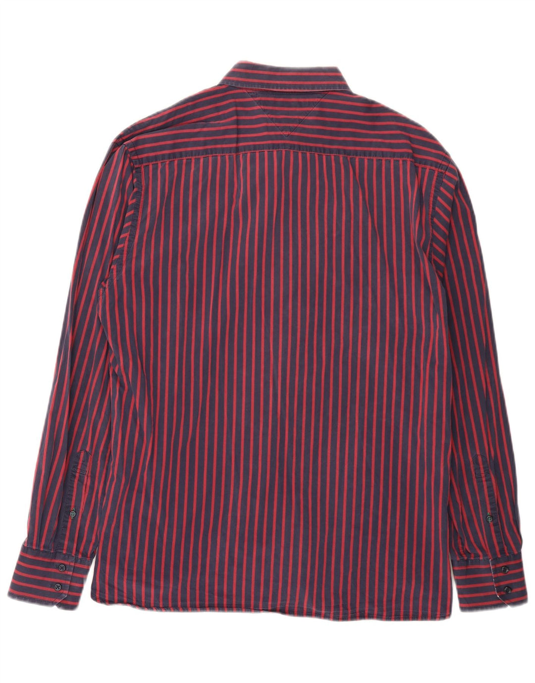 TOMMY HILFIGER Camicia da uomo su misura XL a righe blu navy