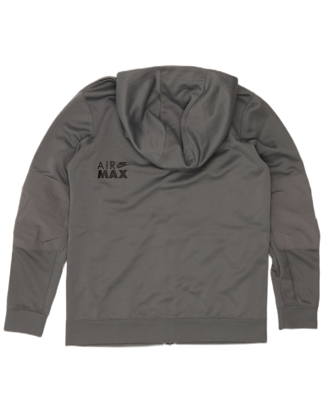 Felpa con cappuccio e zip grafica Nike da ragazzo, 12-13 anni, grande, in poliestere grigio
