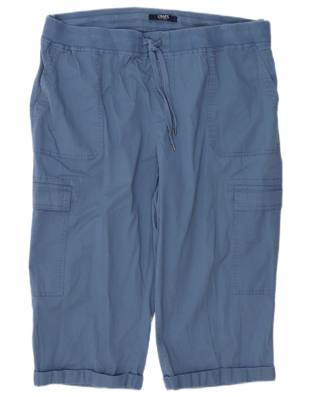 Pantaloni capri cargo da donna CHAPS 2XL W42 L19 cotone blu