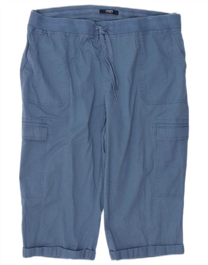 Pantaloni capri cargo da donna CHAPS 2XL W42 L19 cotone blu