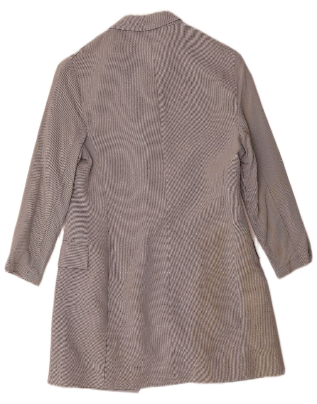 Giacca blazer a 3 bottoni lunga da donna Max & Co. UK 10 piccola viscosa grigia