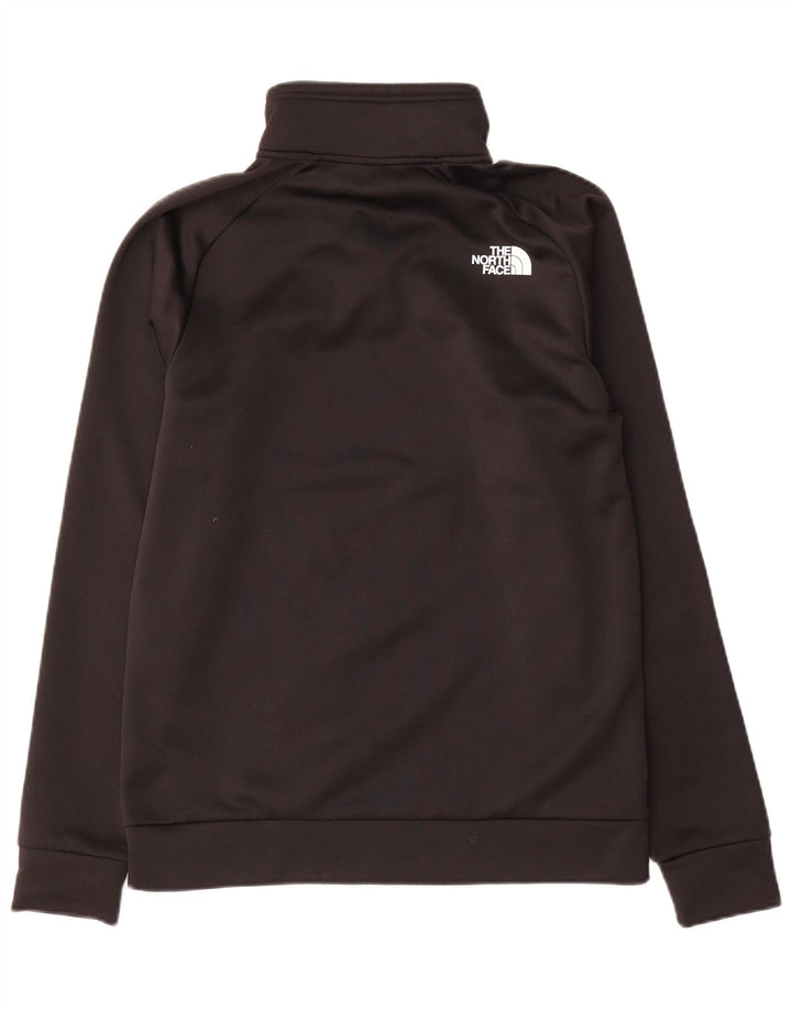 Felpa da uomo The North Face con zip e collo, maglione piccolo, colore nero