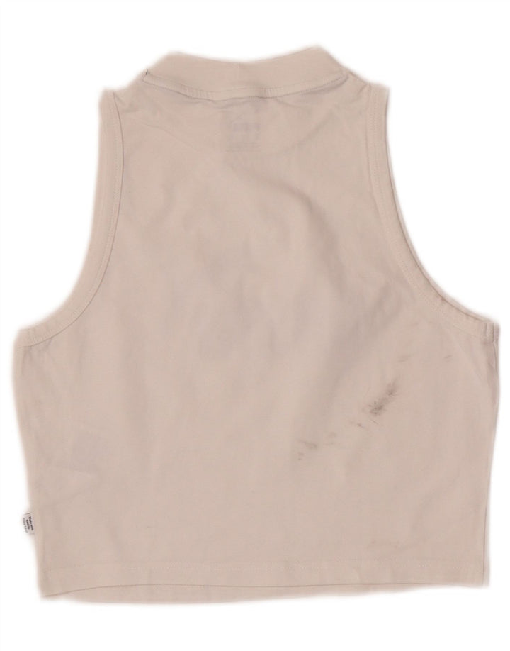 Canotta grafica corta da donna Puma UK 12 cotone bianco medio
