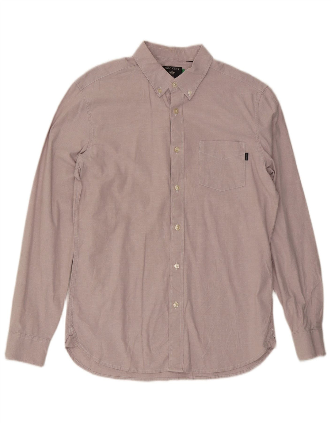 Camicia slim da uomo Dockers in cotone rosa medio