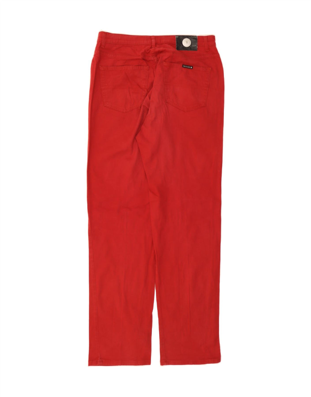 TRUSSARDI Mens Straight Jeans W35 L34 Red Cotton Vintage Trussardi and Second-Hand Trussardi from Messina Hembry 