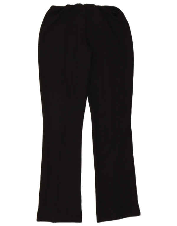 Pantaloni casual bootcut da donna Topshop UK 10 piccoli W26 L32 neri classici