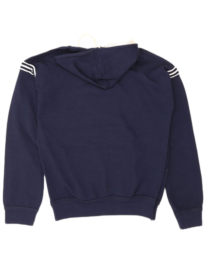 Maglione con cappuccio da uomo VINTAGE medio blu navy