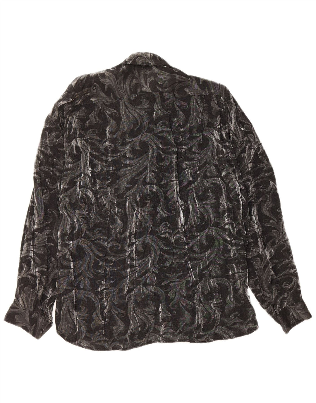 LUCIANA Camicetta da donna con volant sul davanti IT 42 Paisley grigio medio