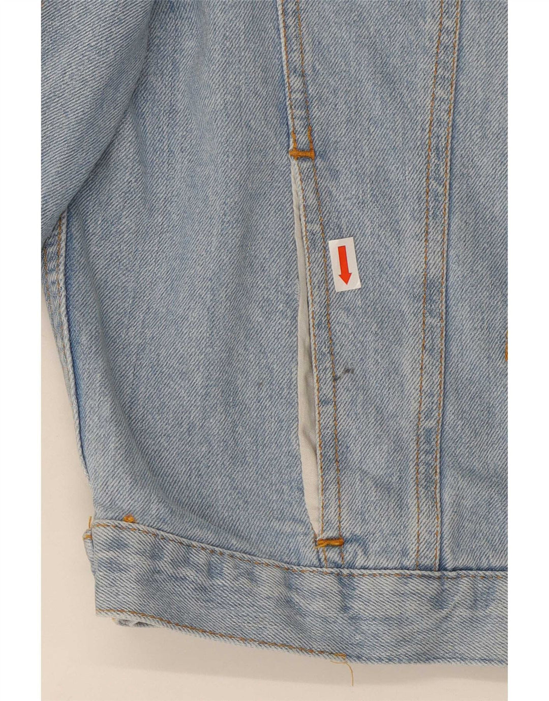 Giacca in denim grafico da donna Chambers UK 12 Cotone blu medio