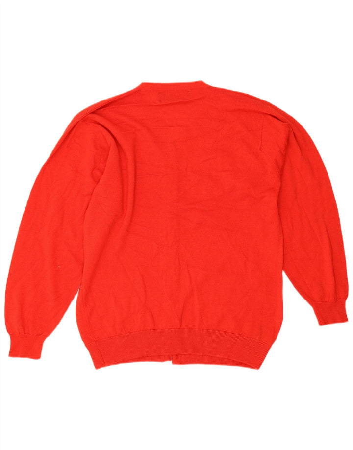 Maglione cardigan oversize da donna Pringle IT 40 piccolo rosso lana vergine