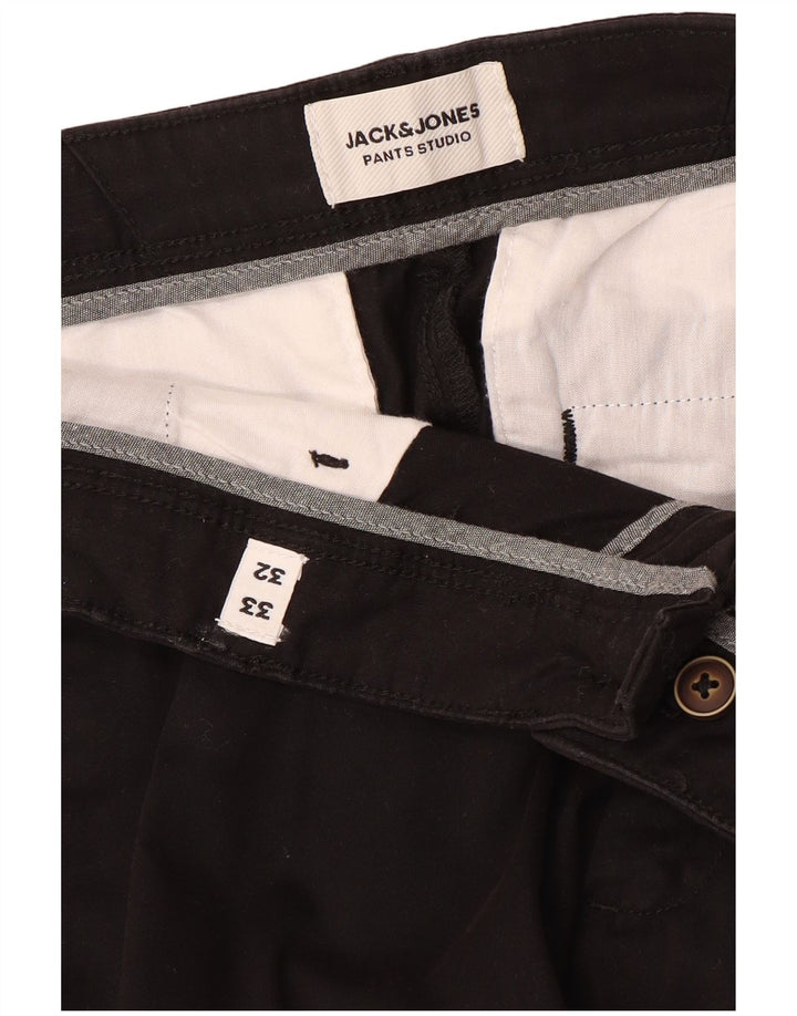 Pantaloni chino slim da uomo Jack & Jones W33 L32 neri