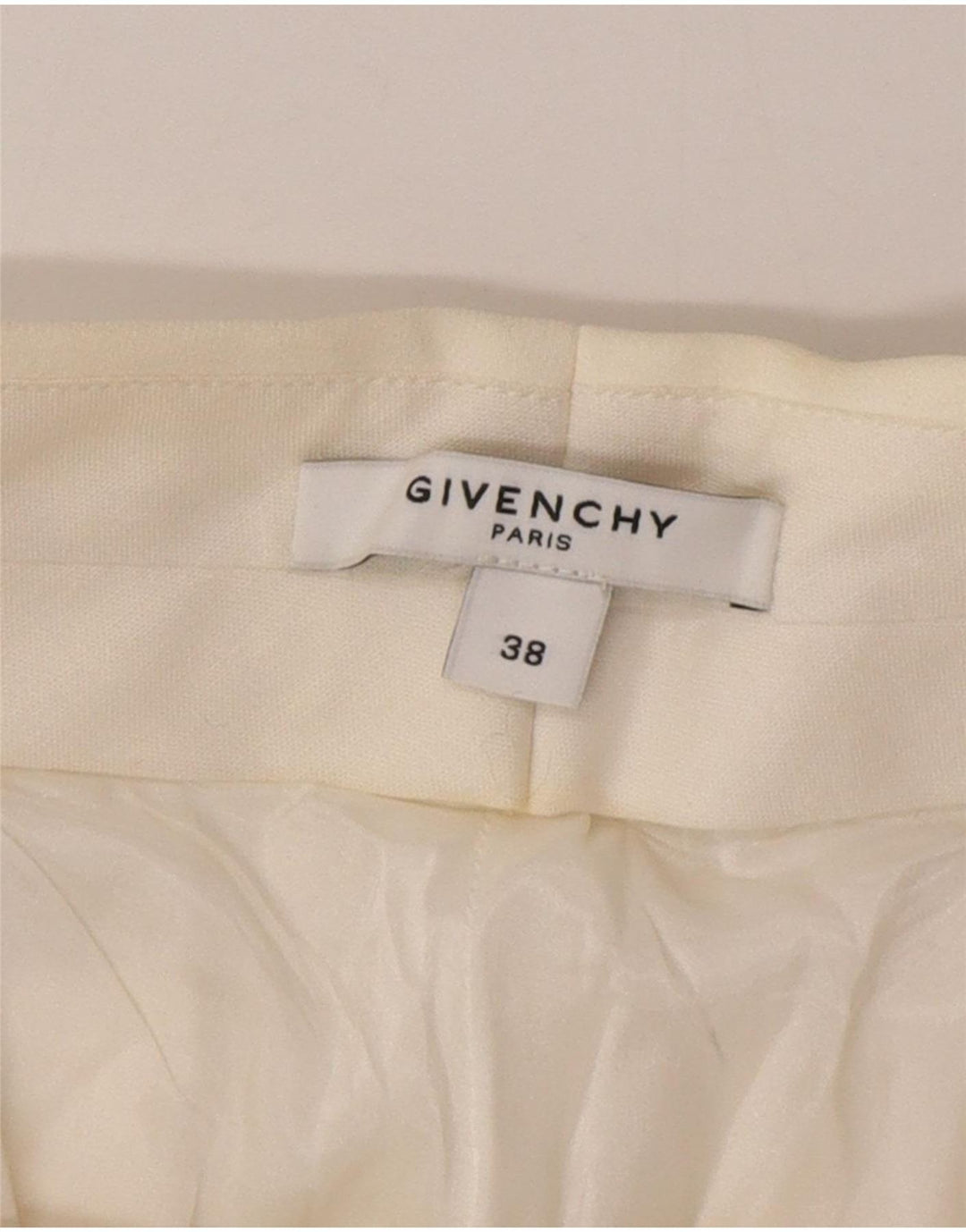 Pantaloni casual da donna GIVENCHY EU 38 medio W30 L30 bianco classico
