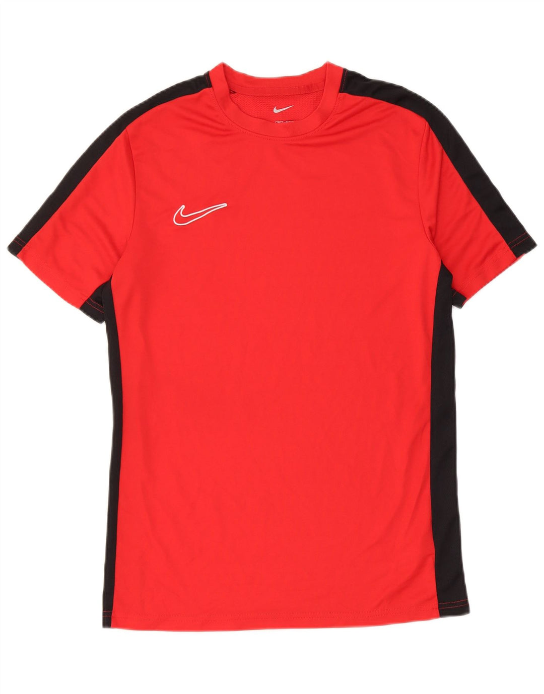 T-shirt Nike da uomo Dri Fit Slim Top in poliestere color block rosso medio