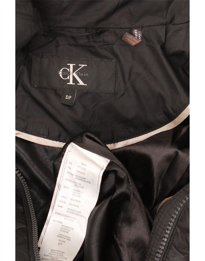 Giacca imbottita da donna Calvin Klein UK 10 Small Poliestere nero