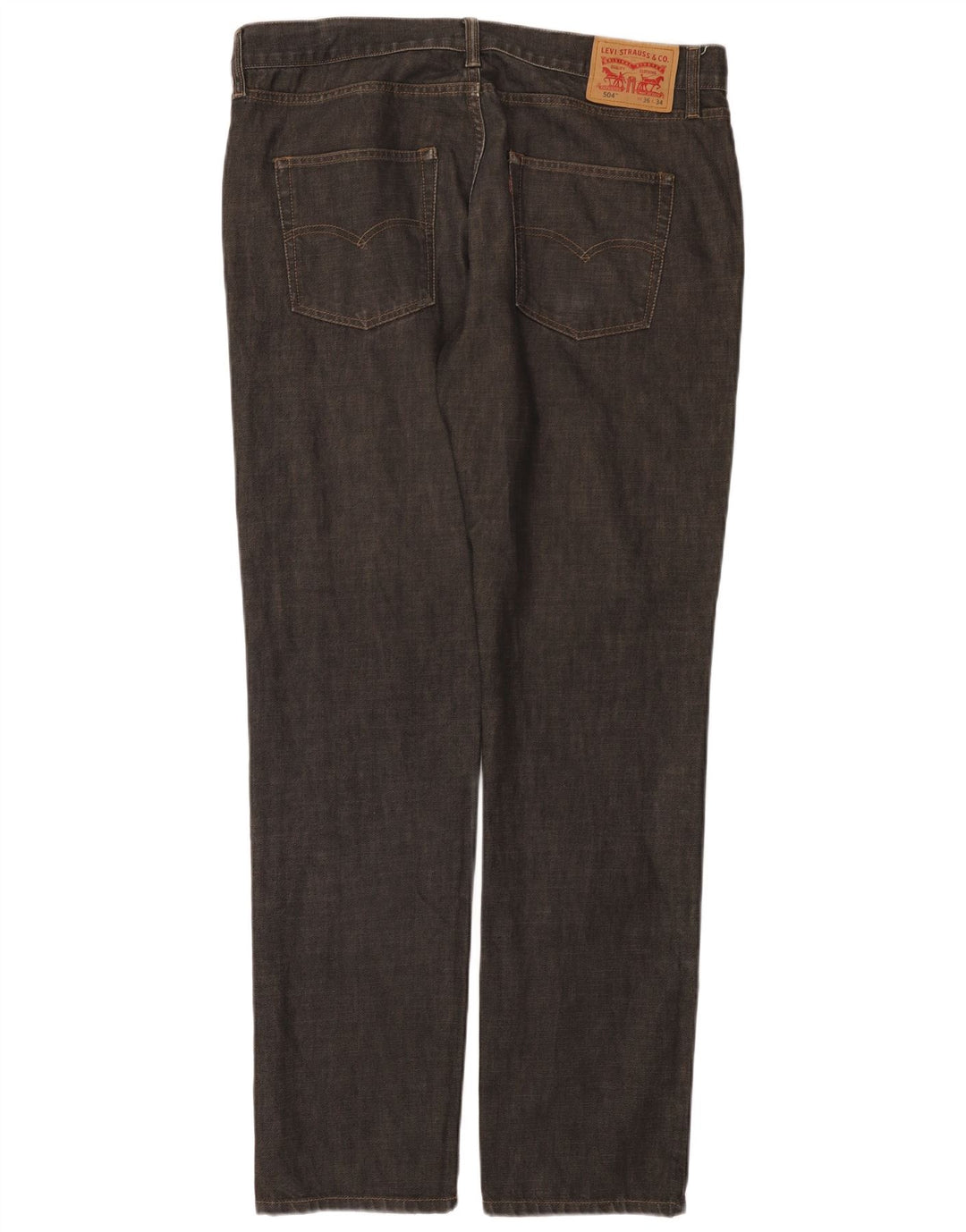 Levi's Uomo 504 Jeans dritti W36 L34 Grigi