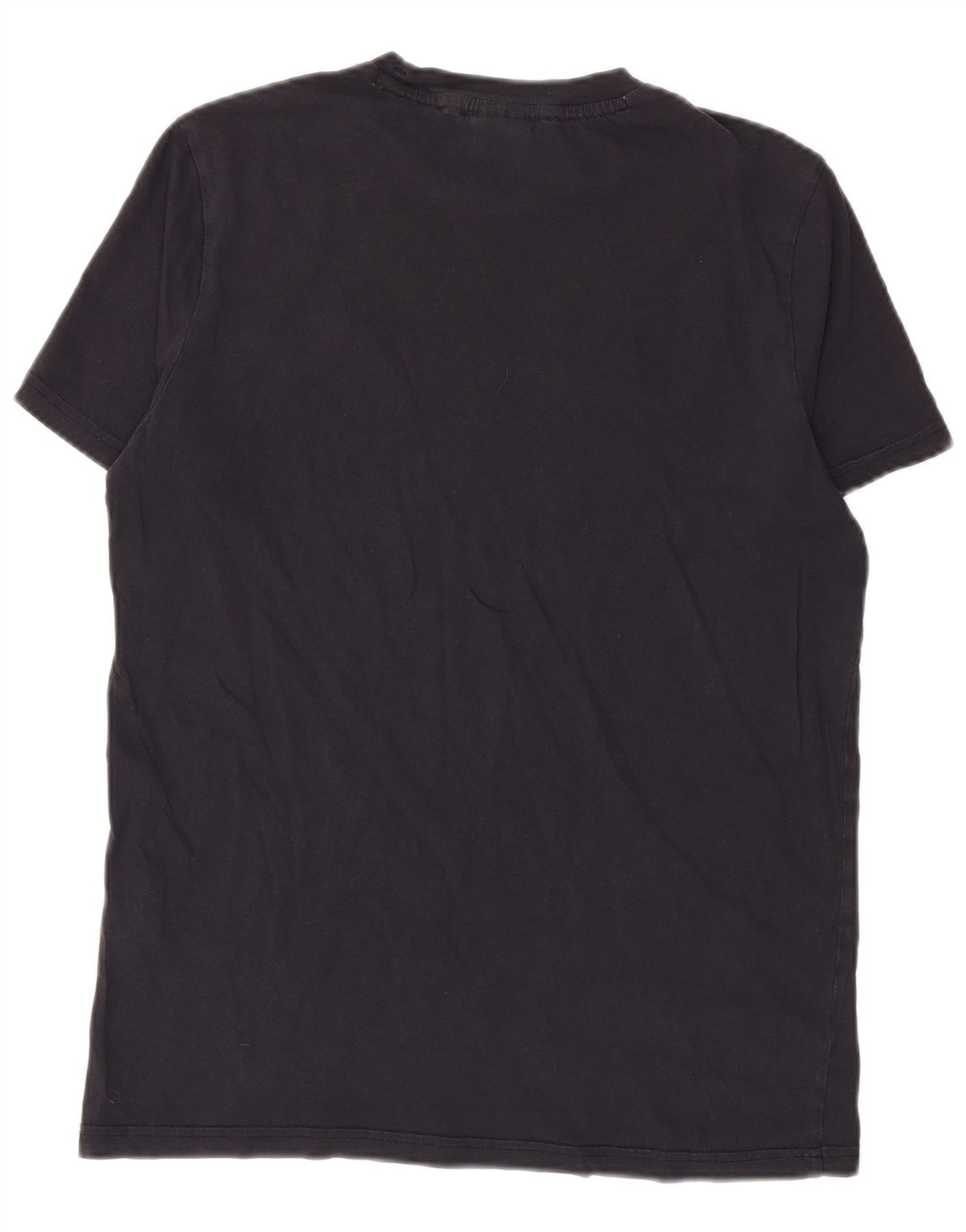 T-shirt grafica da uomo CHAMPION Top piccola in cotone blu navy