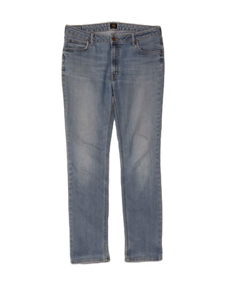 LEE Womens Marion Straight Jeans W34 L33 Blue Vintage Lee and Second-Hand Lee from Messina Hembry 