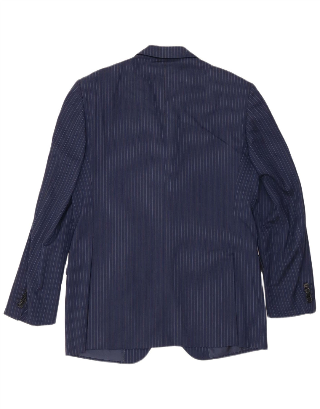 Giacca blazer da uomo a 3 bottoni Pal Zileri IT 50 grande gessato blu navy