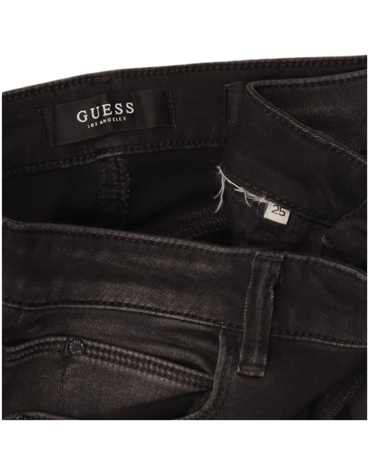 Jeans skinny Guess Curvy X a vita media da donna W25 L30 Grigi