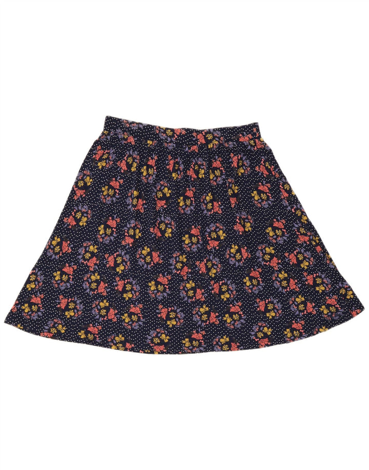 Gonna a trapezio da donna Fat Face UK 12 media W30 viscosa floreale multicolore