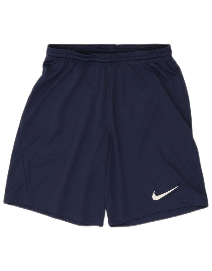 Pantaloncini sportivi Nike Dri Fit Slim Fit da uomo, piccoli, in poliestere blu navy