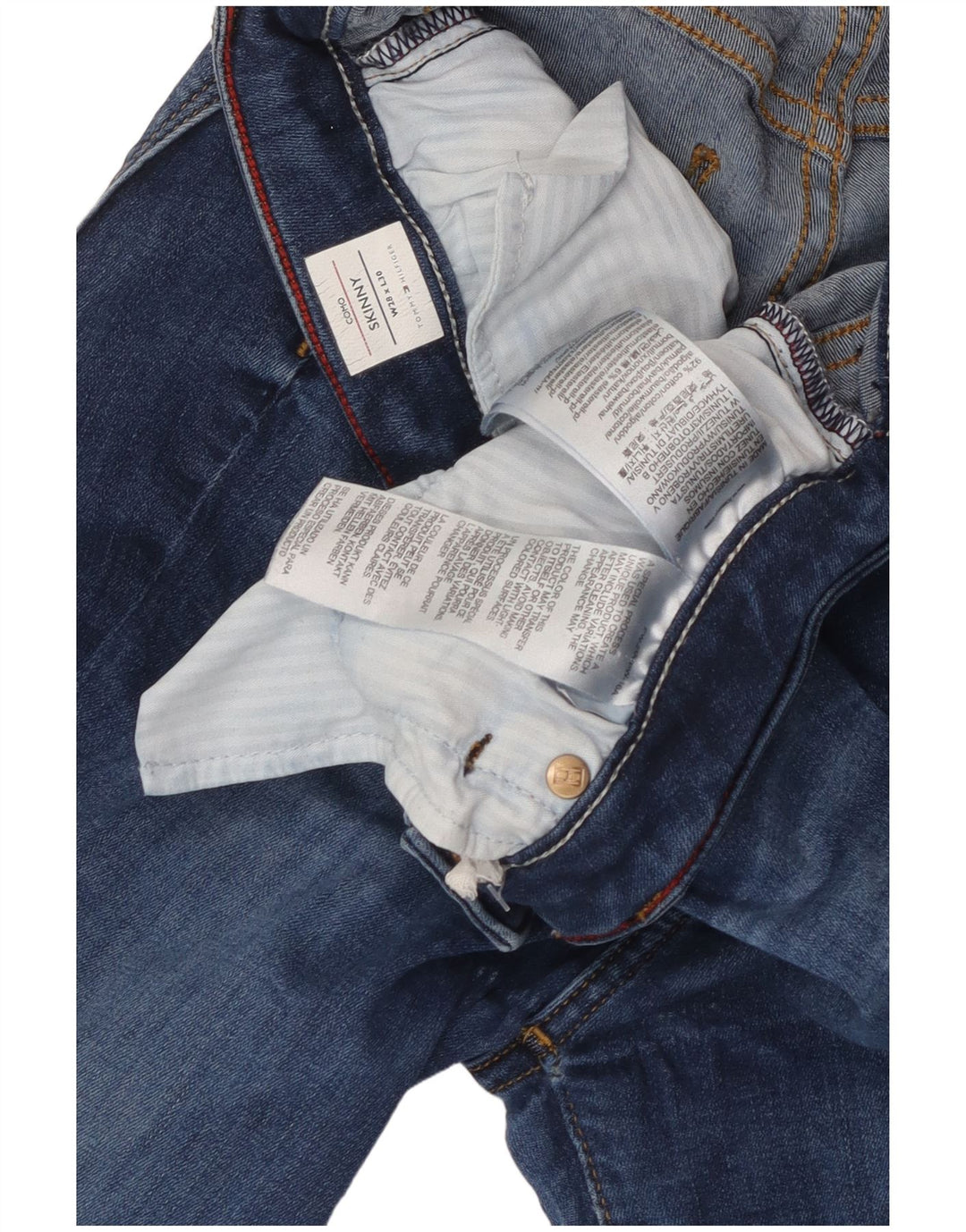 TOMMY HILFIGER Jeans skinny Como da donna W28 L30 cotone blu